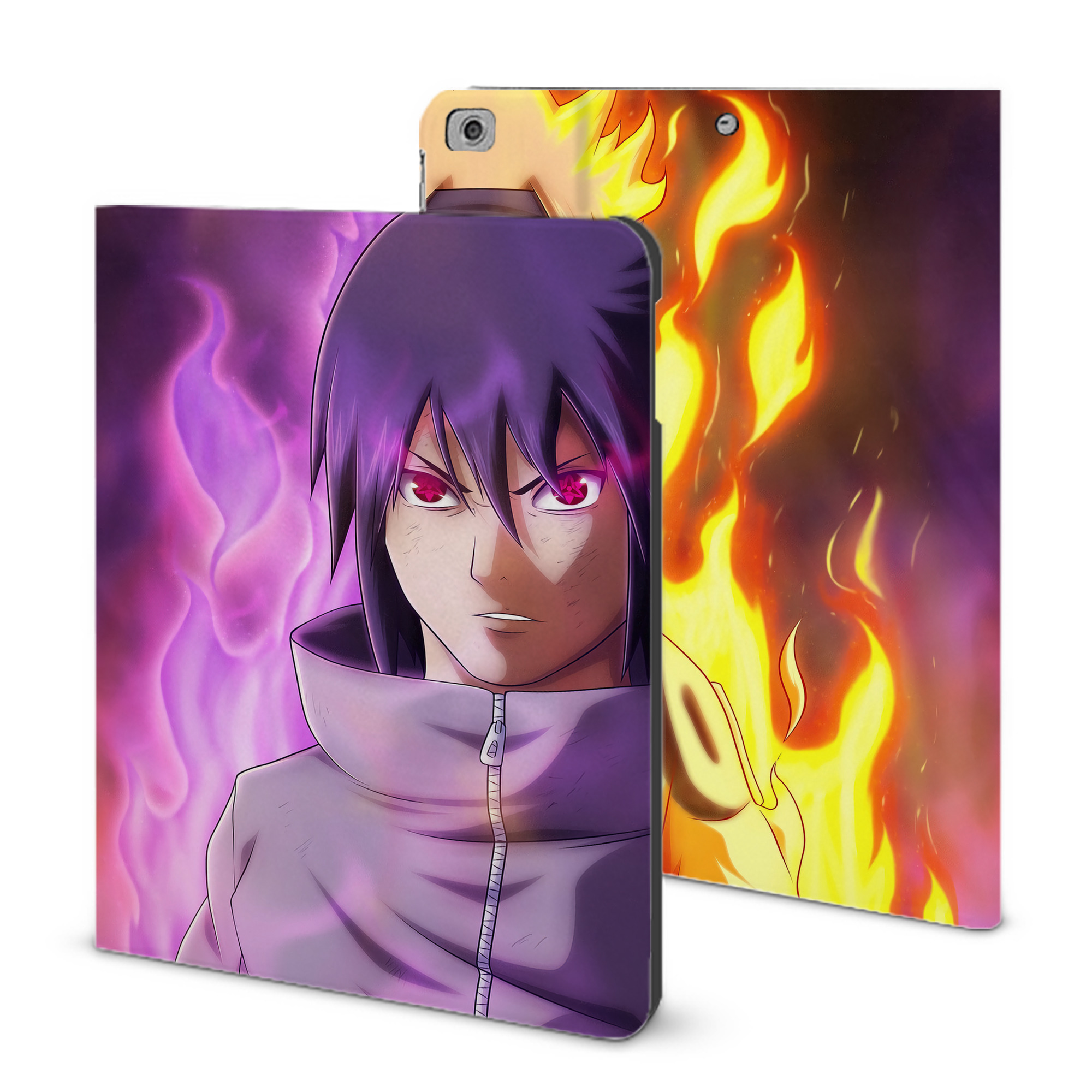 （画像用） NARUTO -ナルト- NARUTO -ナルト- 疾風伝 IPad ケース ブック型 PUレザー TPU 耐衝撃 軽量 薄型 ペン収納なし 全面保護 IPad 各モデル対応